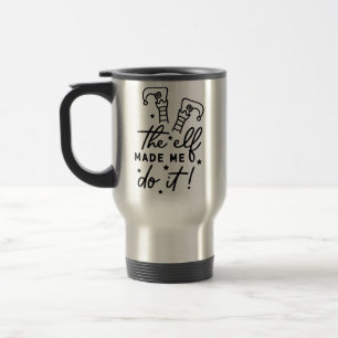 Caneca Térmica Duende de Natal engraçado me fez fazer isso engraç