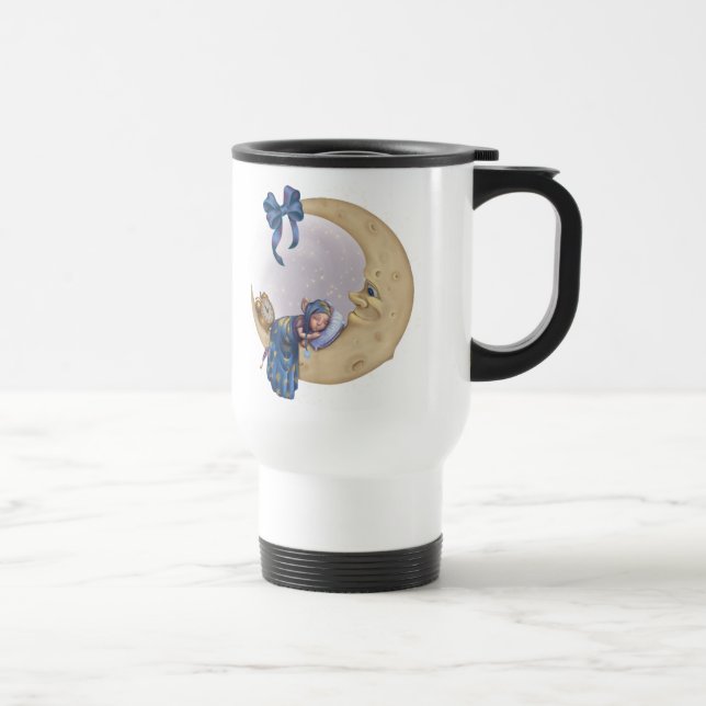 Caneca Térmica Duende do bebê da lua (Direita)