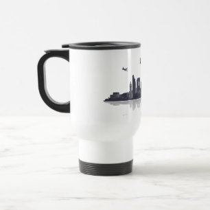 Caneca Térmica Düsseldorf City Skyline taça, Mug, Kaffeepott/