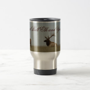 Caneca Térmica E15 Alce Macho e Alces de Um Ano