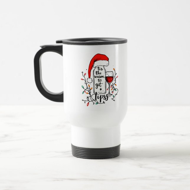 Caneca Térmica É a Época de Ficar Embriagado  (Esquerda)