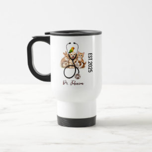 Caneca Térmica É Dr. Na Verdade Animais   Dia do Médico Divertido