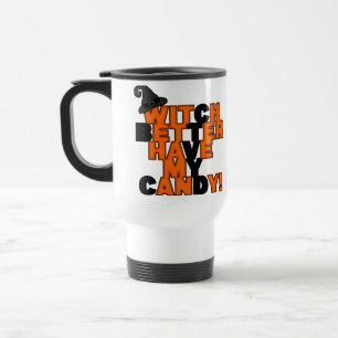 Caneca Térmica É melhor a bruxa ter o meu doce Mug