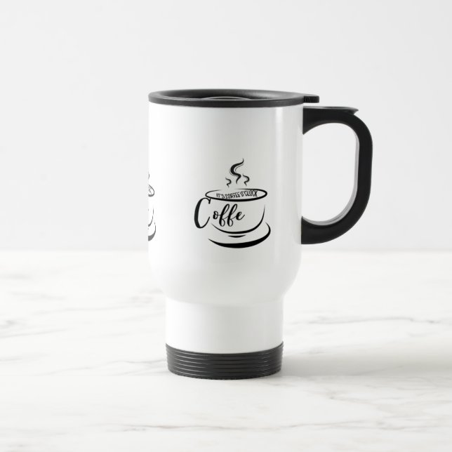 Caneca Térmica É o Café O’clock Café Art Design (Direita)