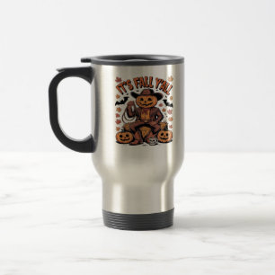 Caneca Térmica É o Dia das Bruxas do Vaqueiro Ocidental