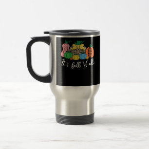 Caneca Térmica É Pumpkin do Padrão do Leopardo Queda