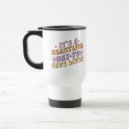 Caneca Térmica É um dia lindo para salvar vidas enfermeira retrô