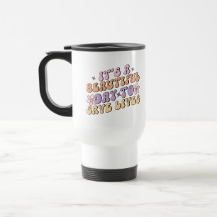 Caneca Térmica É um dia lindo para salvar vidas enfermeira retrô