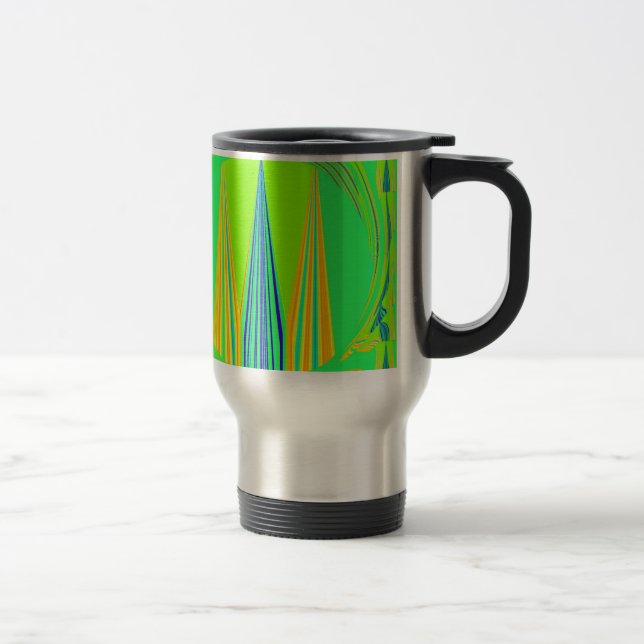 Caneca Térmica Edgy Geometry Neon Design (Direita)