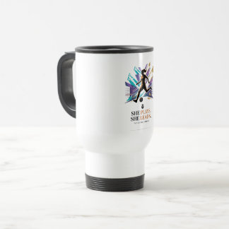 Caneca Térmica Ela Joga Ela Lidera Estrela Futurista do Futebol F