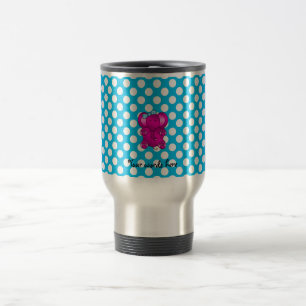 Caneca Térmica Elefante cor-de-rosa bonito