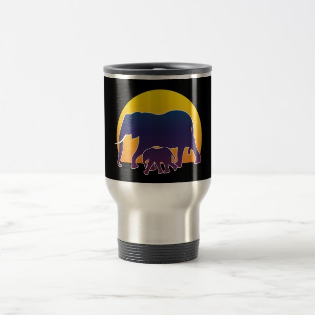 Caneca Térmica Elefantes Sunset (Centro)