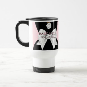 Caneca Térmica Elegante Tiffany Mamãe Étnica de Gravidez Rosa