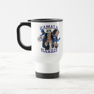 Caneca Térmica Eleição de Estilo de Rap Bootleg Kamala Harris
