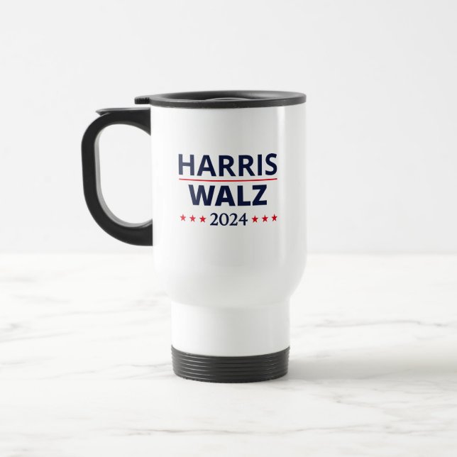 Caneca Térmica Eleição de Harris Walz 2024 III (Esquerda)