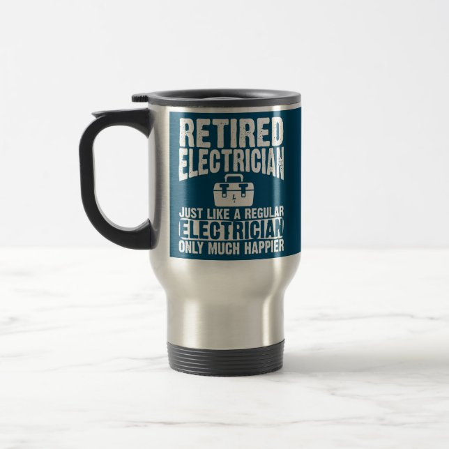 Caneca Térmica Elétricos Engraçados pelo Roupa elétrico aposentad (Esquerda)