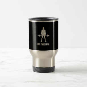 Caneca Térmica Elevador de Peso do Mens - Barbell Treinando Outfi