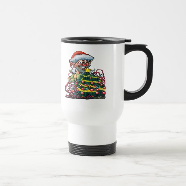 Caneca Térmica Elf de Natal (Direita)