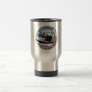 Caneca Térmica Em um Airboat ninguém pode ouvi-lo gritar