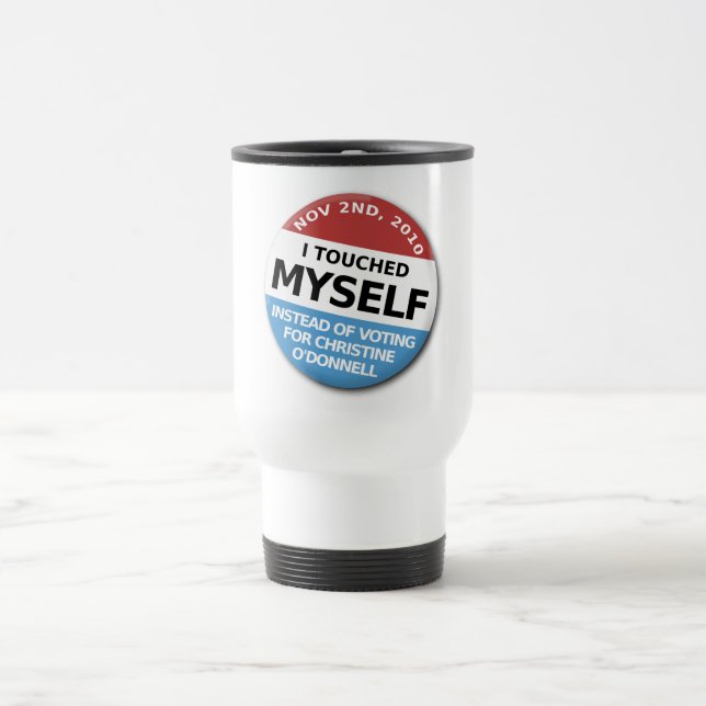 Caneca Térmica … Em vez da votação para Christine O'Donnell (Centro)