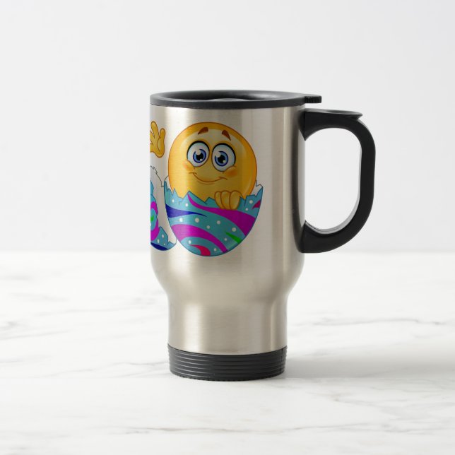 Caneca Térmica Emoji de ovo de Páscoa (Direita)