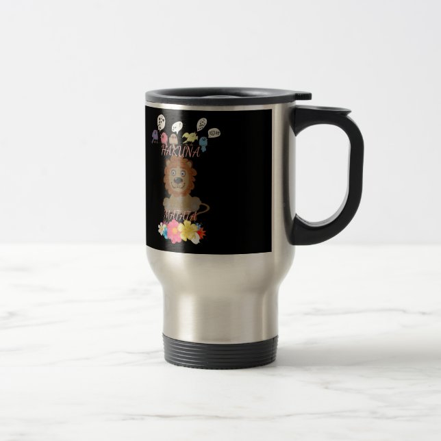 Caneca Térmica Encantador "Flora and Fauna Hakuna Matata" Bebê Li (Direita)