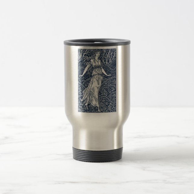 Caneca Térmica Encantadora mulher da floresta ao estilo de Willia (Centro)