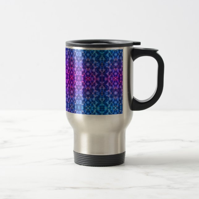 Caneca Térmica Enchimento de vibrações de azul magenta (Direita)