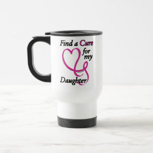 Caneca Térmica Encontre um Cancer/coração/filha...