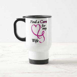 Caneca Térmica Encontre um Cancer de Cura/Coração/Esposa...