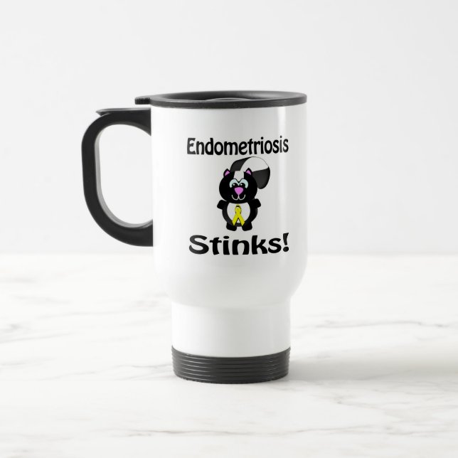 Caneca Térmica Endometriose Cheira a Design (Esquerda)