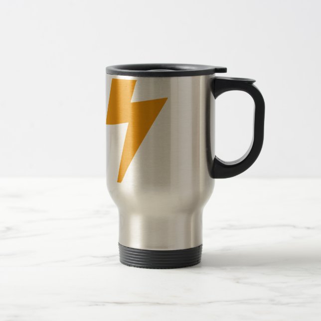 Caneca Térmica Energia do Trovão Amarelo Impresso (Direita)