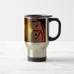 Caneca Térmica Enfeite de Homem de Neve Geado