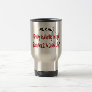 Caneca Térmica Enfermeira "anjo da morte"---Presentes engraçados