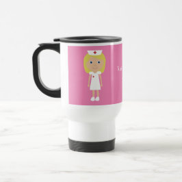 Caneca Térmica Enfermeira bonito dos desenhos animados