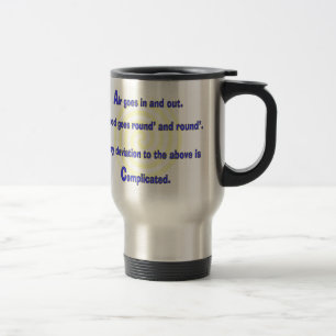 Caneca Térmica Enfermeira engraçada ou presentes respiratórios da