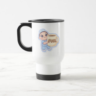 Caneca Térmica Enfermeira Kawaii Chibi Gigante Café Combustível