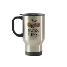 Enfermeira Maligna Floral Nome Personalizado