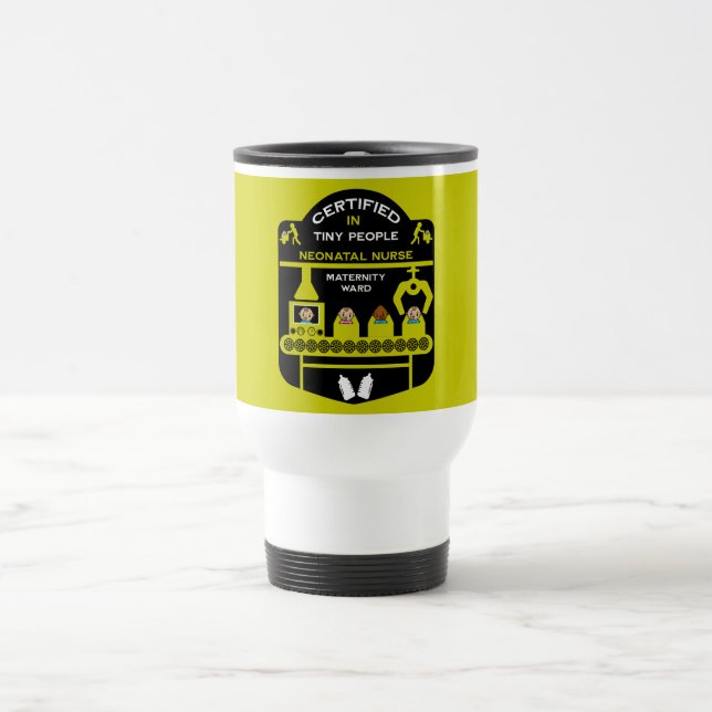 Caneca Térmica Enfermeira Neonatal Obrigado E Apoio Presente (Centro)