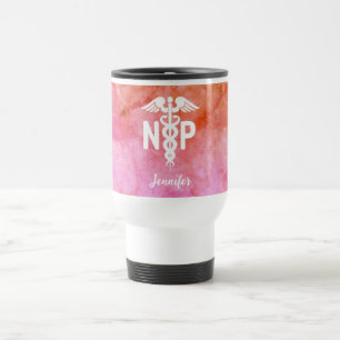 Caneca Térmica Enfermeiro NP Cor-de-rosa Laranja Personalizado