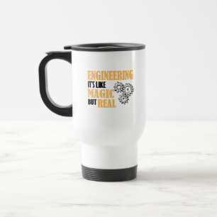 Caneca Térmica Engenharia - É como Magia, mas muito engraçada