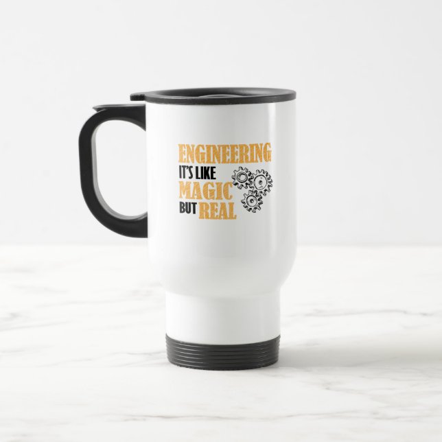 Caneca Térmica Engenharia - É como Magia, mas muito engraçada (Esquerda)