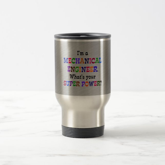 Caneca Térmica Engenheiro mecânico: Super potência (Centro)