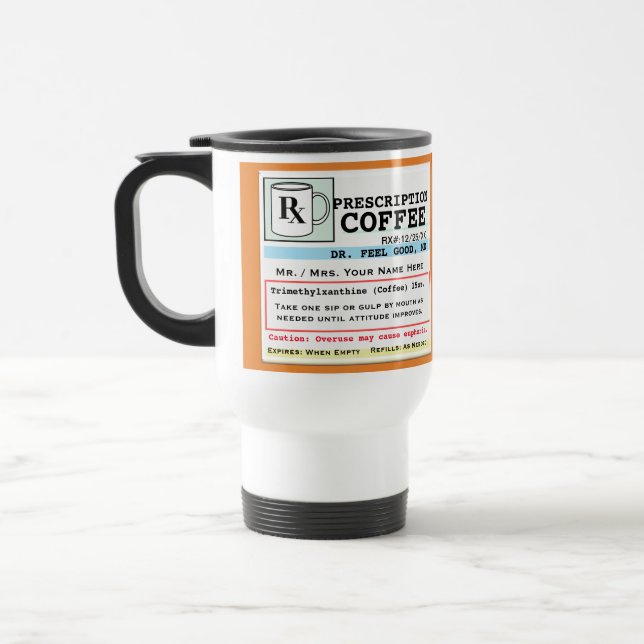 Caneca Térmica Engraçada RX Coffee Mug (Esquerda)