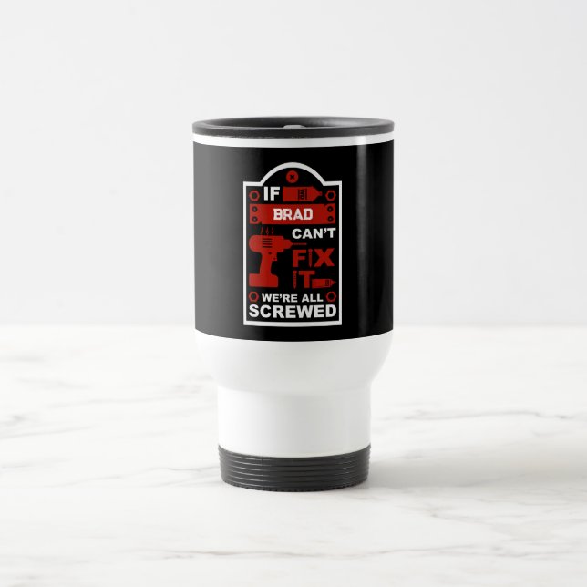 Caneca Térmica Engraçado consertar o reparo de ti (Centro)
