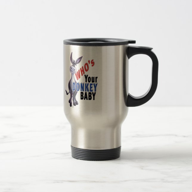 Caneca Térmica Engraçado Donkey, que é seu bebê burro (Direita)