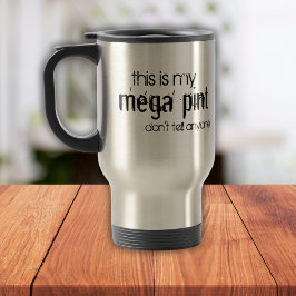 Caneca Térmica Engraçado, este é o meu mega-ponto Não diga a ning