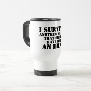 Caneca Térmica Engraçado Eu Sobrevivi Ao Encontro Presente Com Me