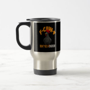 Caneca Térmica Engraçado F-Caw-F Não É Uma Galinha F-Caw-F Galo