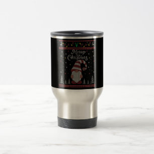 Caneca Térmica Engraçado Gnomo Feliz Natal